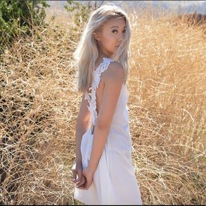 RARE Nasty Gal Floral Straps Open Back Dress 😻